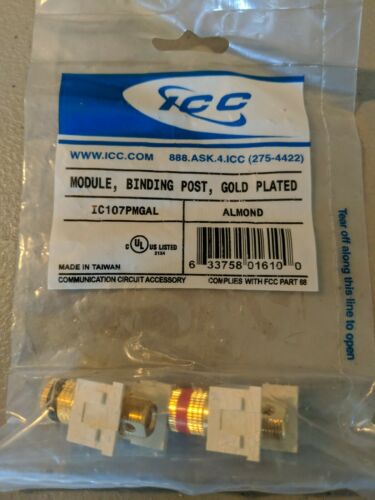 ICC IC107PMGAL Almond Binding Post Keystone Module