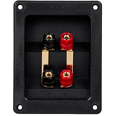 Gold Plated Bi-Amp Speaker Wire Terminal Cup Banana Binding Post