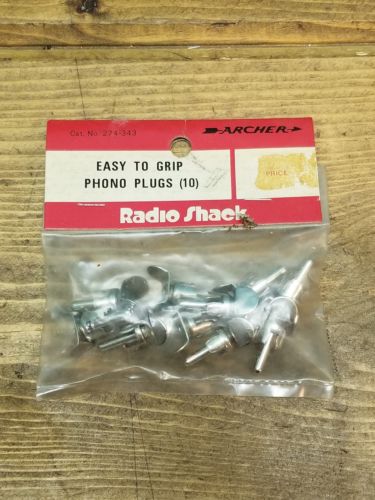 1 packs of 10 NOS Archer / Radio Shack 272-343 Easy Grip Phono Plugs