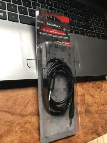 RadioShack 3 FT Headphone Computer Speaker Extension Cord Cable 1/8” 3.5mm