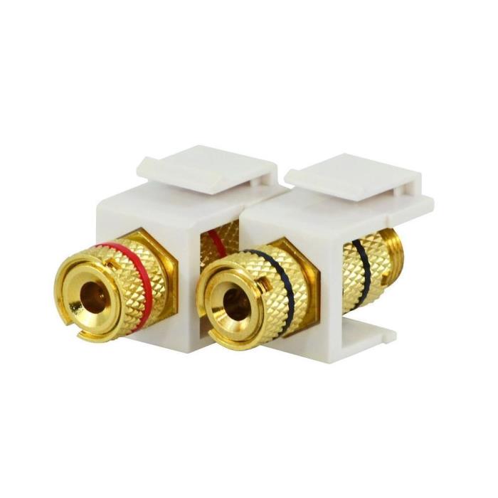 10x Gold Binding Posts Banana Plug Audio Jack for Wall Face Plate Panel Speakers
