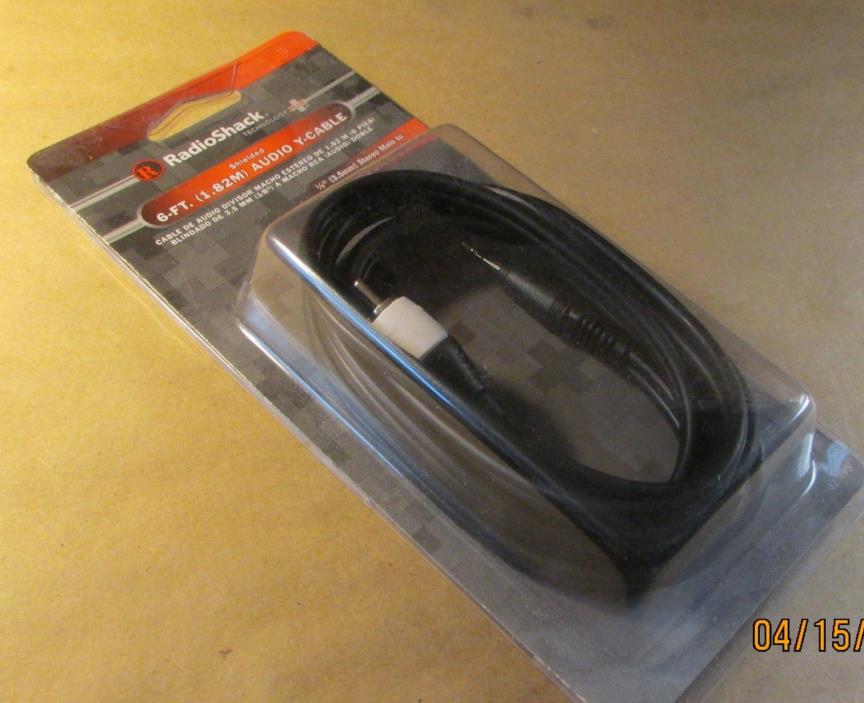 SHIELDED AUDIO Y-CABLE---6 FOOT---NEW