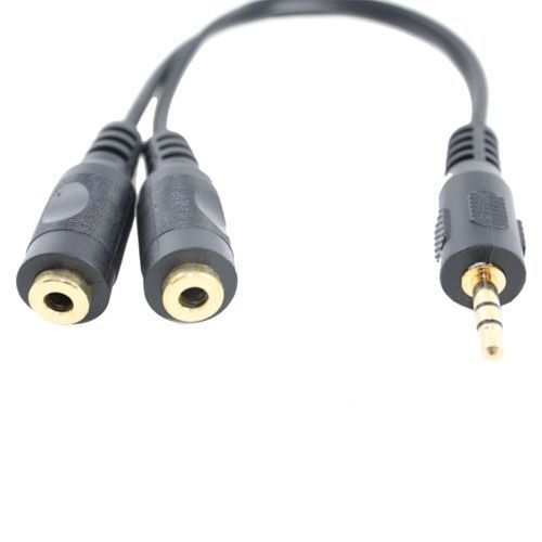 3 Units  Audio 3.5 mm Y Splitter Headphone Mic 6