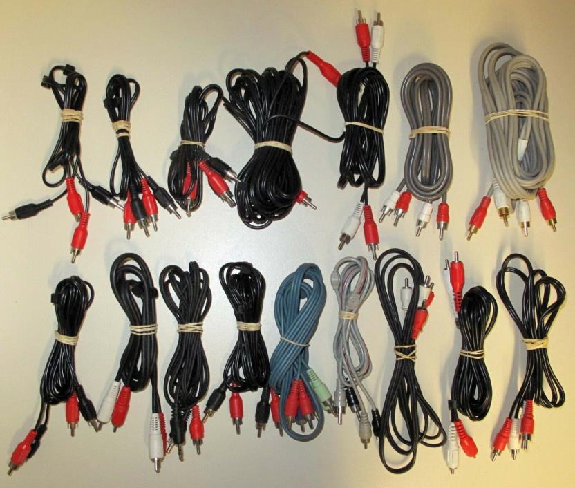 Component Video Stereo Audio, stereo, mono and video cables Total qty 30