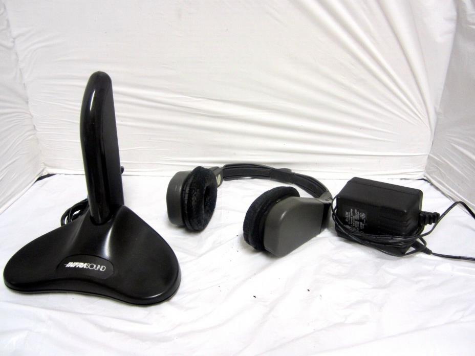 vintage Inrasound remote wireless headphones and transmitter