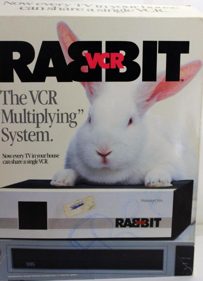 Rabbit VCR Multiplying TR-7000 System Receiver Cable TRANSMITTER New old Stock
