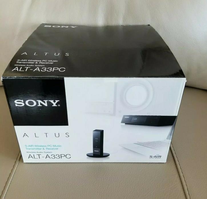 Sony ALTUS S-AIR Wireless PC Music Transmitter & Receiver ALT-A33PC New in box