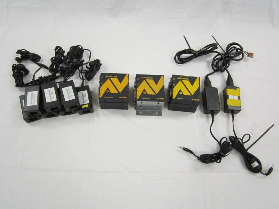9-Pk Adderlink AV Series – Transmitters & Receivers 100T / 101R / 104T (3 ea)