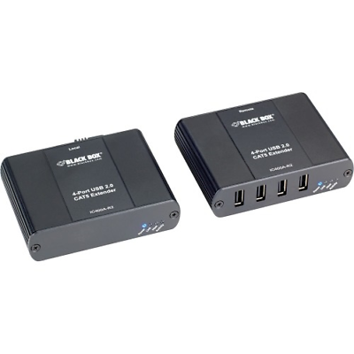 NEW BLACK BOX IC400A-R2 Black Box USB 2.0 Extender 4 Port CATx - 2 x Network
