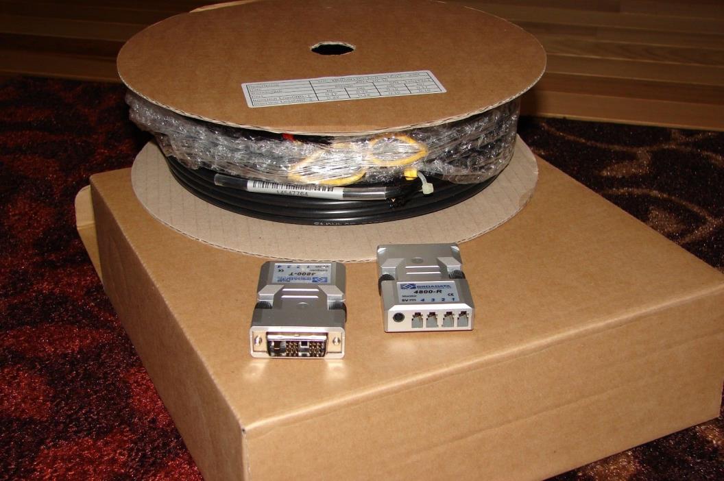 Broadata 4800-T 4800-R with New 75' Fiber Video Cable