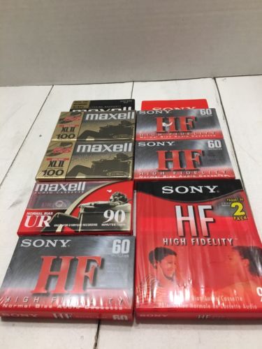 New Lot of 8 Audio Cassette Tapes Blank 60 And 90 Minutes Free Shipping