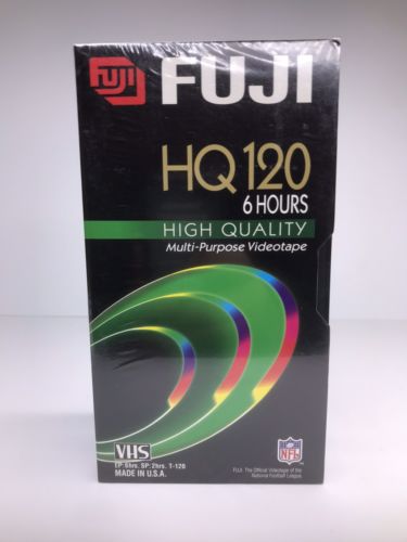 LOT 3 Fujifilm Fuji HQ120 VHS 6 Hours Video Tape Blank NEW Sealed High Quality