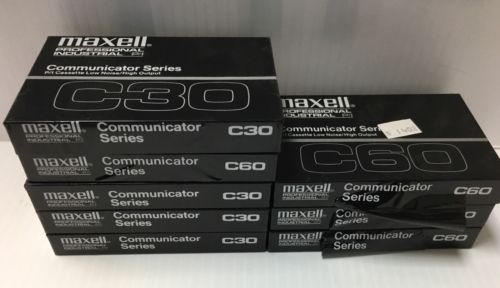 Lot Of C60 And C30 Maxwell Communicator Series Cassette Tapes