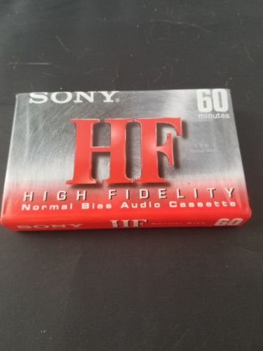 Sony HF Blank Audio Cassette Tape 60 Minutes High Fidelity NEW SEALED