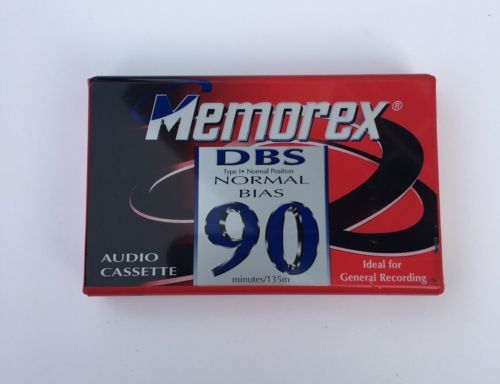 Memorex DBS 90 Audio Cassette Tapes Normal Bias Blank Tape New Sealed