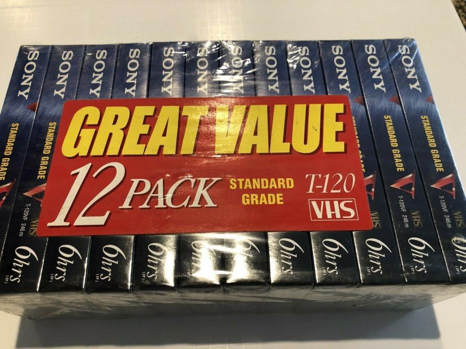 12 Pack T-120 VHS TAPES