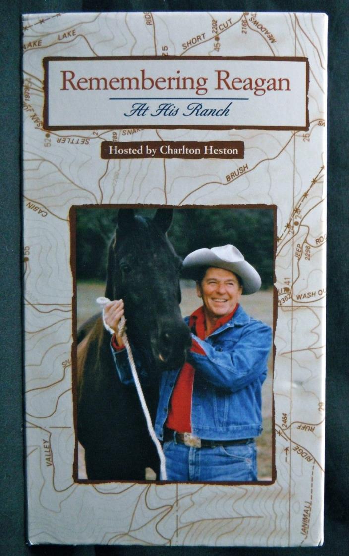 Remembering Reagan At His Ranch 2004 VHS Taps Hosted By Charlton Heston