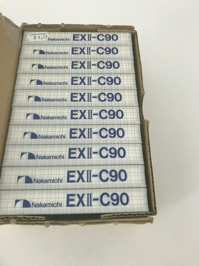 Box Of 10 New Sealed Nakamichi EXII-C 90 Normal Bias Cassettes