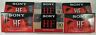 Lot of 6 Sony Blank Audio Cassette Tapes High Fidelity 90 Minutes NEW SEALED