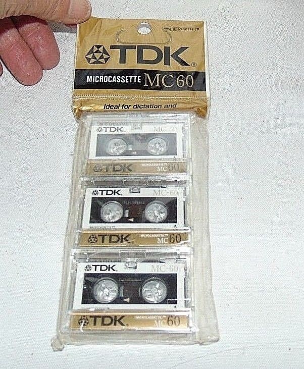 TDK Microcassette Tapes Package of Three