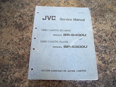 JVC Service Manual Video Cassette Record BR-6400U Video Cassette Player BP-5300U