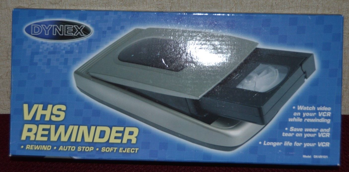 Dynex VHS Video VCR Tape Rewinder NEW in Box DX-VR101 TESTED