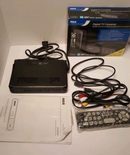 RCA DTA800B1 Digital TV Converter Box with Remote & Cable  Free Shipping