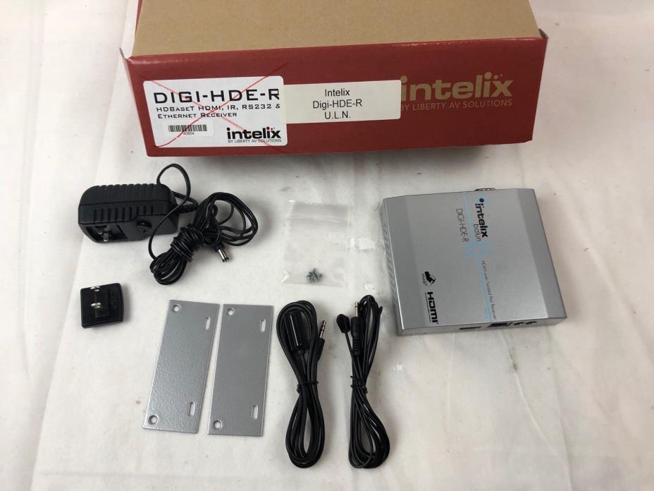 Intelix DIGI-HDE-R HDBaseT HDMI, IR, RS232 & Ethernet Receiver New in Box