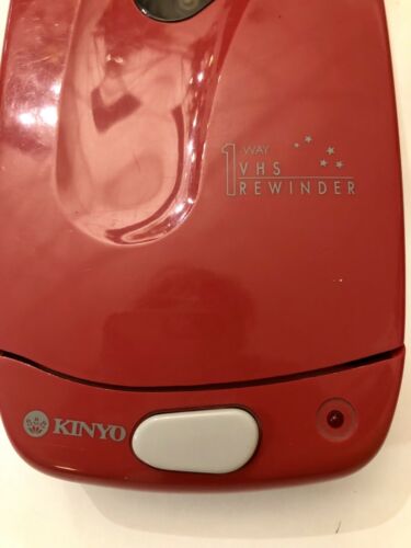 Rare RED MODEL VCR VHS Rewinder Vintage Kinyo Model Works Great!