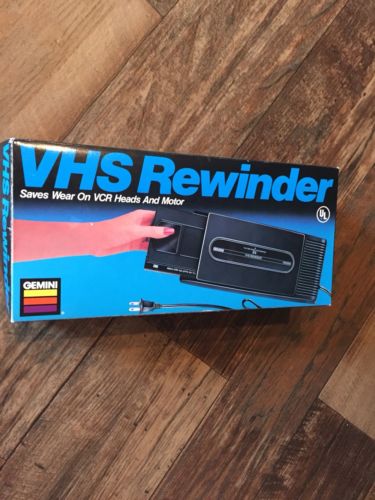 GEMINI RW2200VHS Video Cassette Rewinder New Old Stock With Box Wear