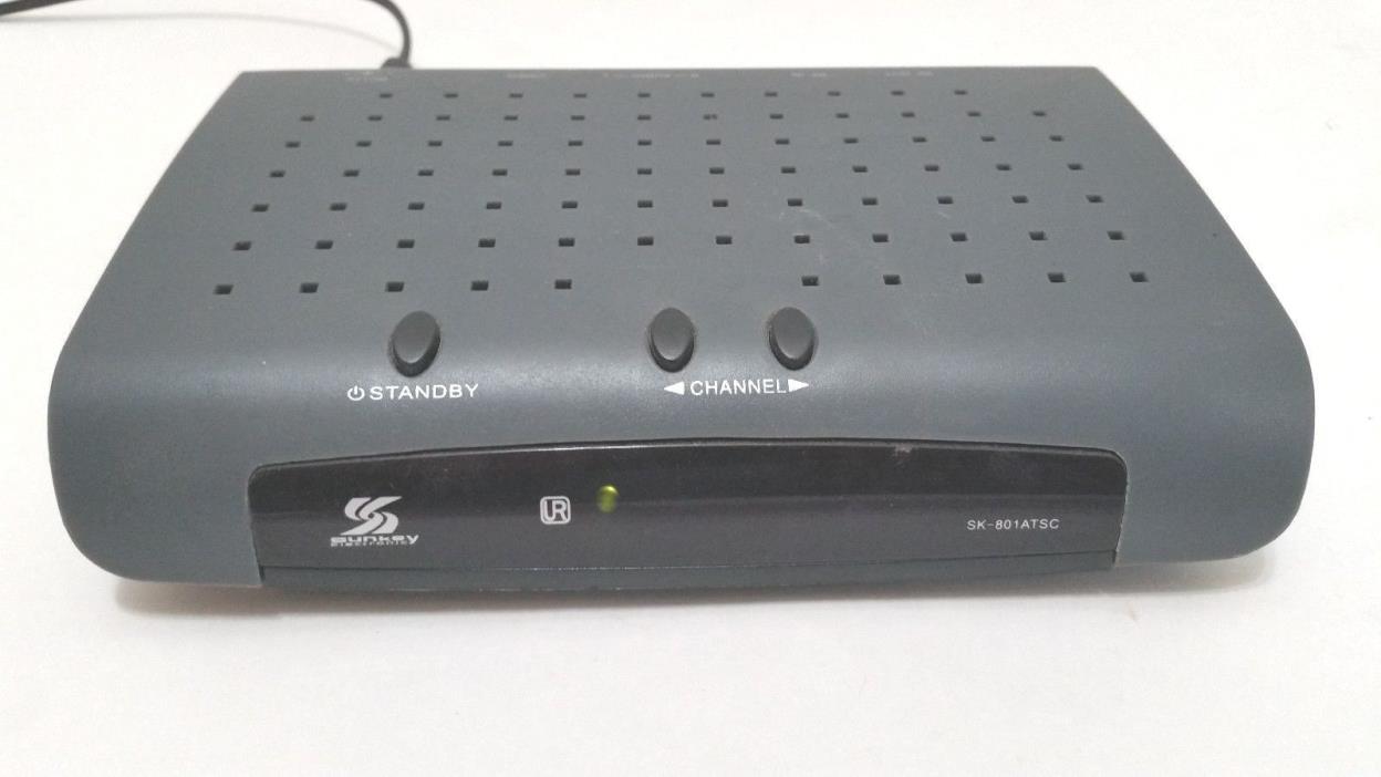 Sunkey TV Digital To Analog Converter - Model SK-801ATSC - NO Remote Control   I