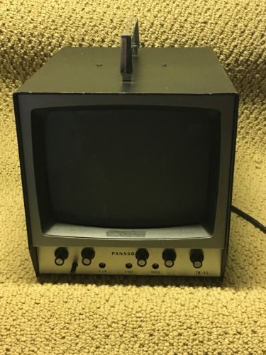 Vintage Panasonic TN-93 TV Monitor Black & White See Pics!