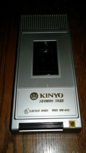 Vintage KINYO UV-413 Super Slim VHS Cassette Tape Rewinder W/ Auto Start/Stop