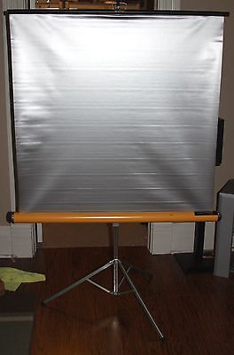 VINTAGE KNOX PROJECTION PANORAMA LENTICULAR SCREEN 39 X 39 INCHES!