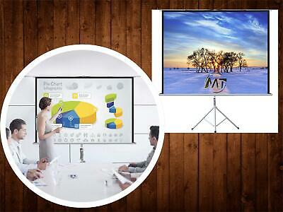 Projector Screen with Stand 100 Inch 4:3- Height  for Indoor Office Presentation