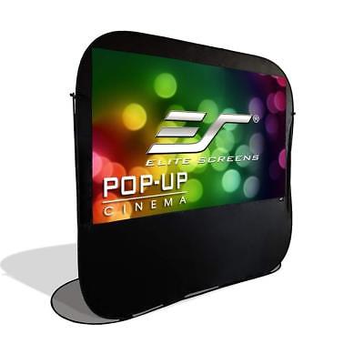 Pop-up Cinema Portable Outdoor Fast Folding Projector Screen Self Standing 84-in