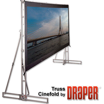 Draper Cinefold 221006 Folding Truss style Screen NEW 7.5x10 HD frame +Front mat