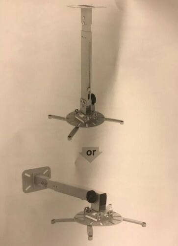 Universal Projector Mount Drop Ceiling LCD/DLP Bracket Holder Plate Adjustable