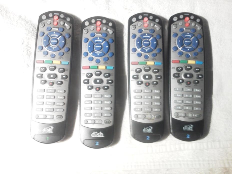 DISH NETWORK TV DVR Remotes / 4 ea.