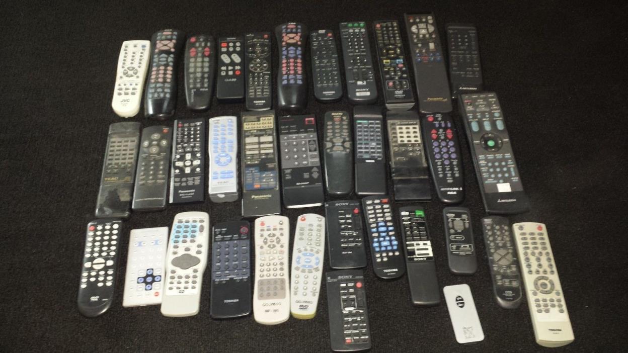 36 Count Lot #2 Remote Controls Used Parts Repair Resale Untested