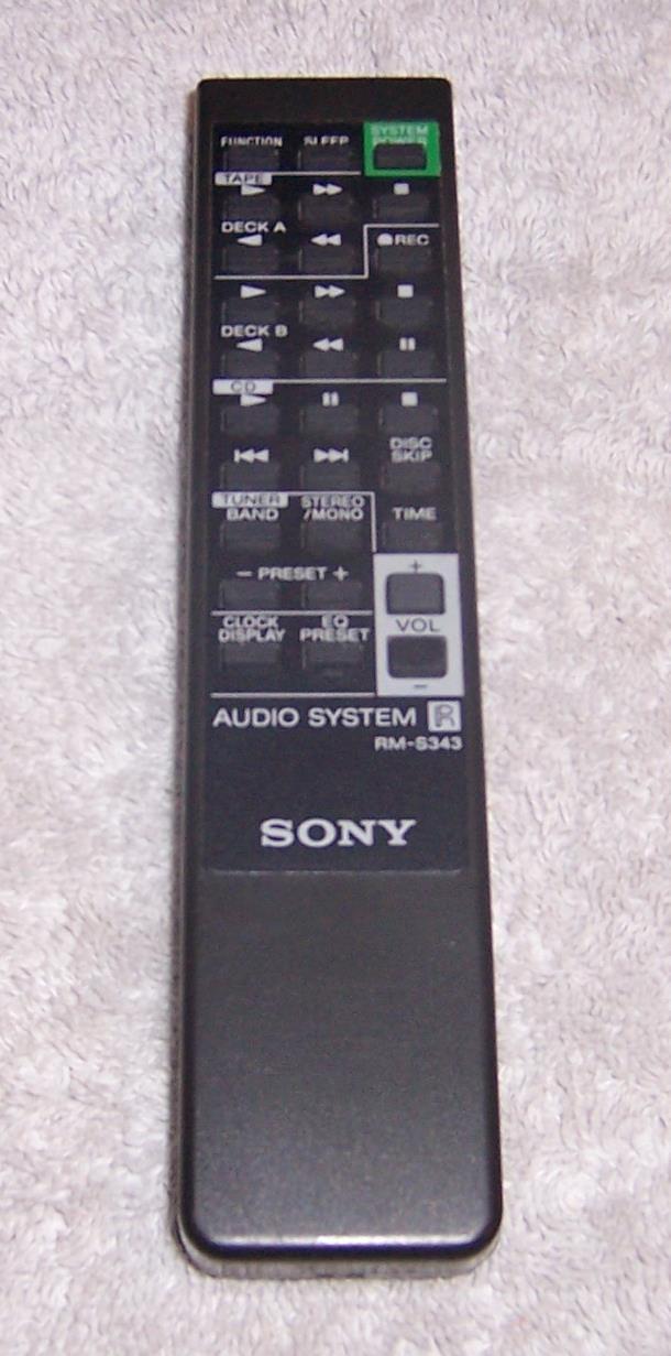 Sony RM-S343 Remote Control for Audio System HCD-C33 MHC-C33
