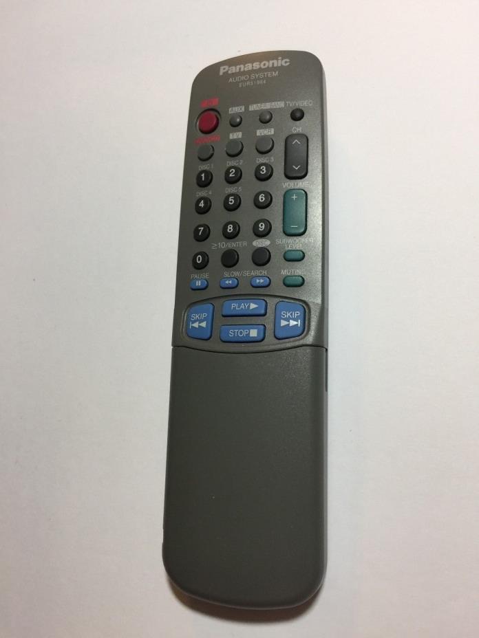 Panasonic Audio EUR51964 Remote Control Grey SAHT80/SCHT80