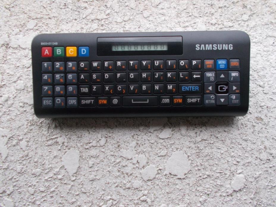 COMPLETE Samsung BN59-01134B TV Remote Control Qwerty Model RMC-QTD1 TESTED