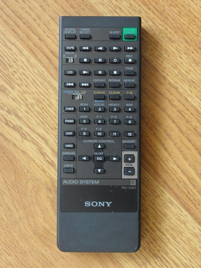 Sony Audio System Remote Control RM-S160