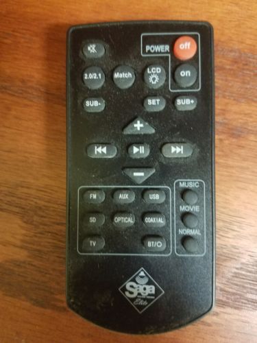 Remote Control For Saga Elite Soundbar