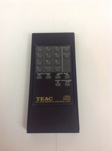 Genuine TEAC RC-454 Audio System CD Player Remote Control RC454