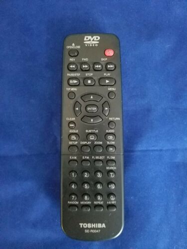 Original TOSHIBA DVD Player Remote Control for SE- R0047 , SD-K620 (USED)