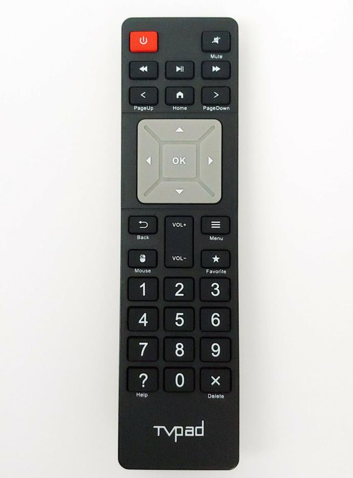 TVPAD4 Remote Control for TVPad4, Blue TV, TVPad3, TVPad2, TVPad, TVBox Tested