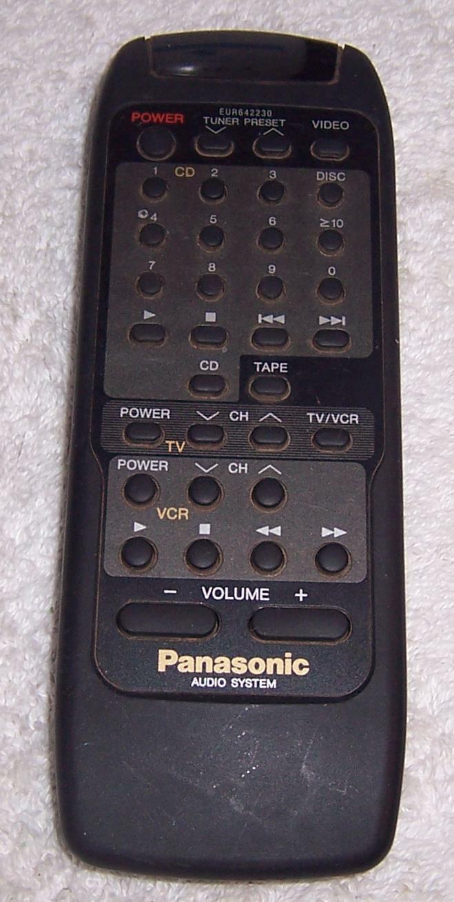 Panasonic EUR642230 Remote Control for Audio System