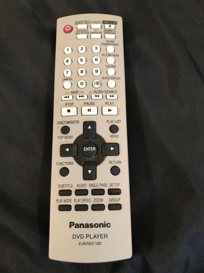Panasonic EUR7631 100 Original DVD Remote Control (A035)